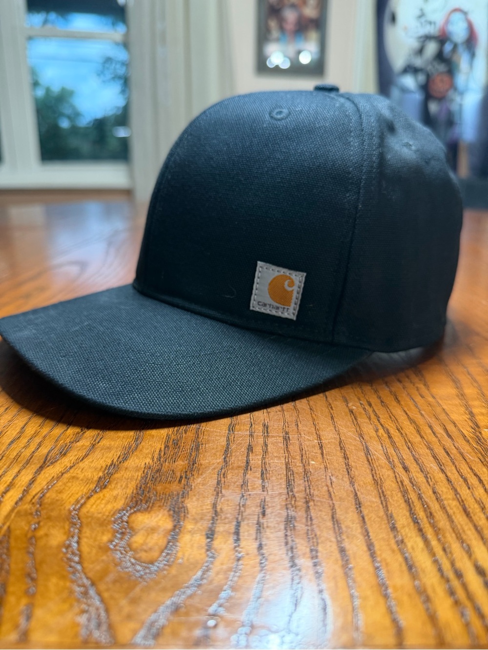 Carhartt Black Canvas Snapback Hat Cap Fall 2021 Adjustable Workwear
